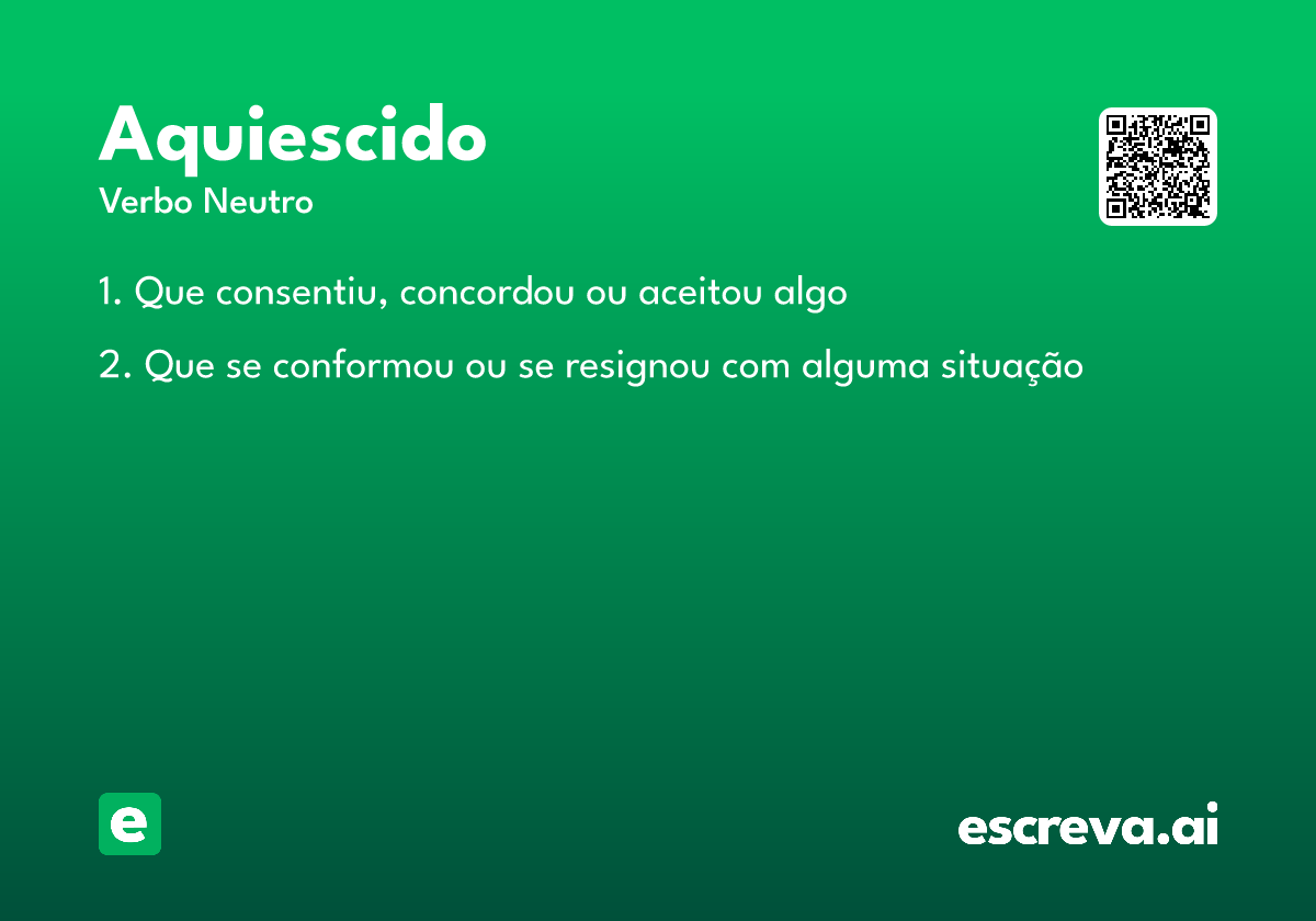 aquiescido
