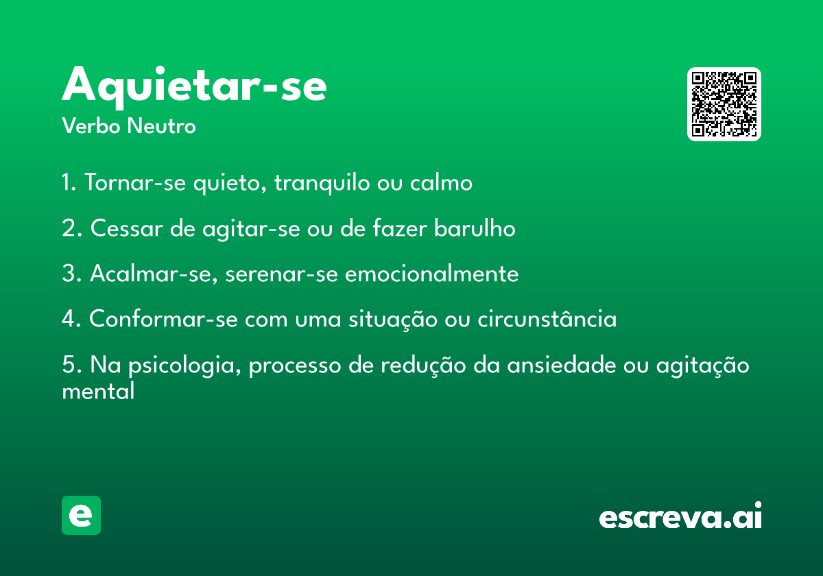 aquietar-se