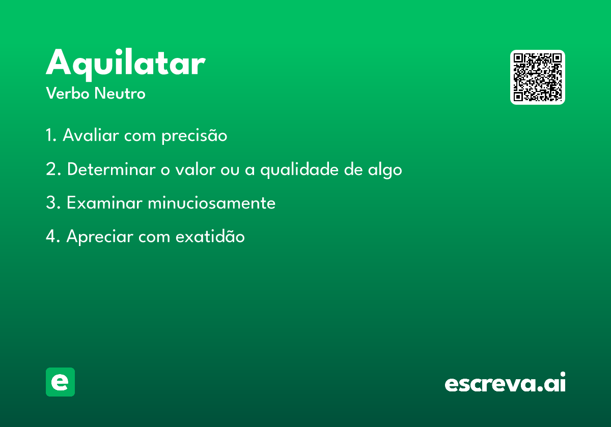 aquilatar