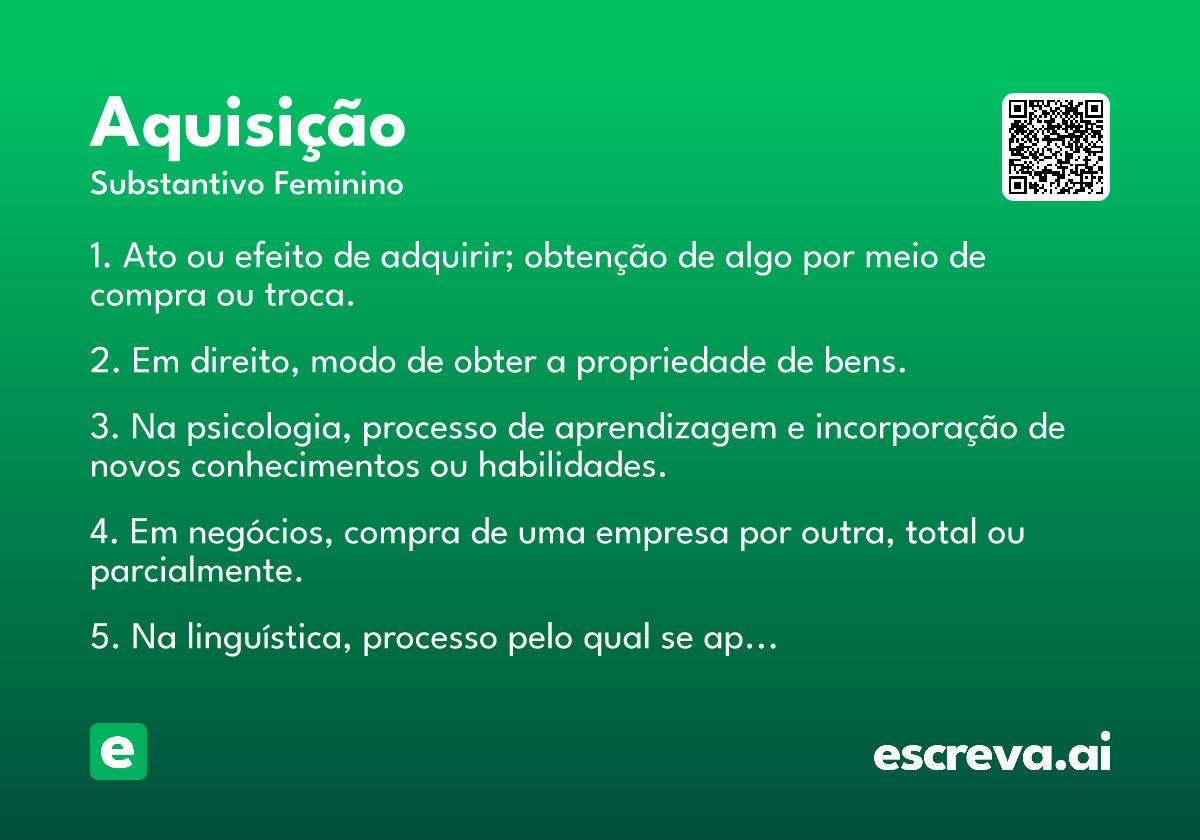 aquisição