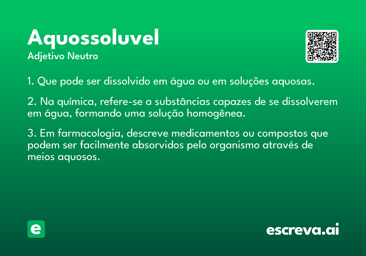 aquossoluvel