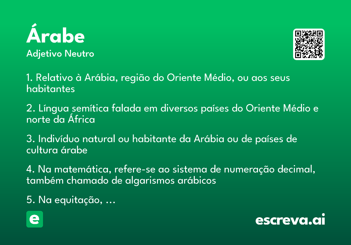 árabe