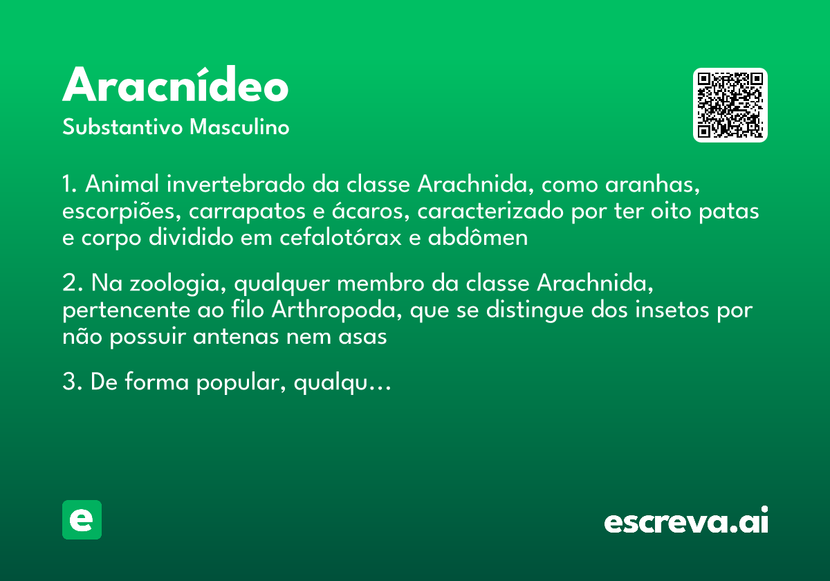 aracnídeo