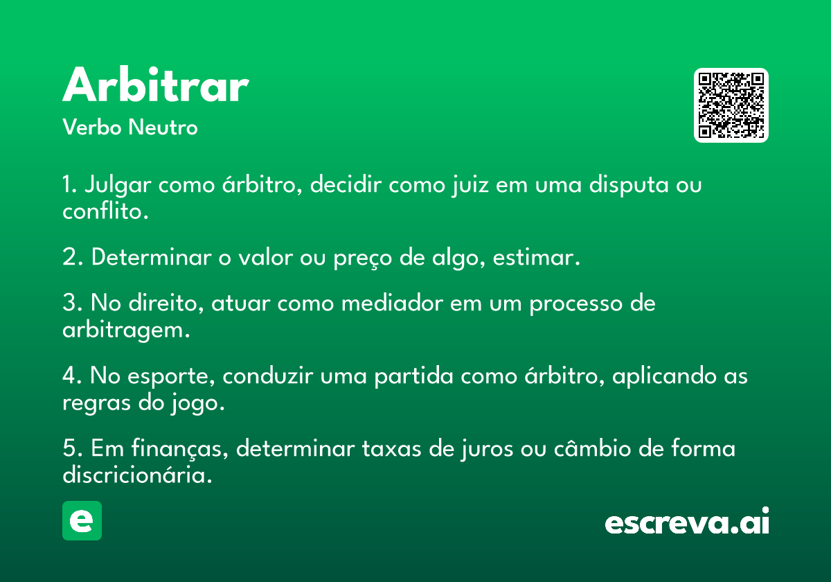 arbitrar