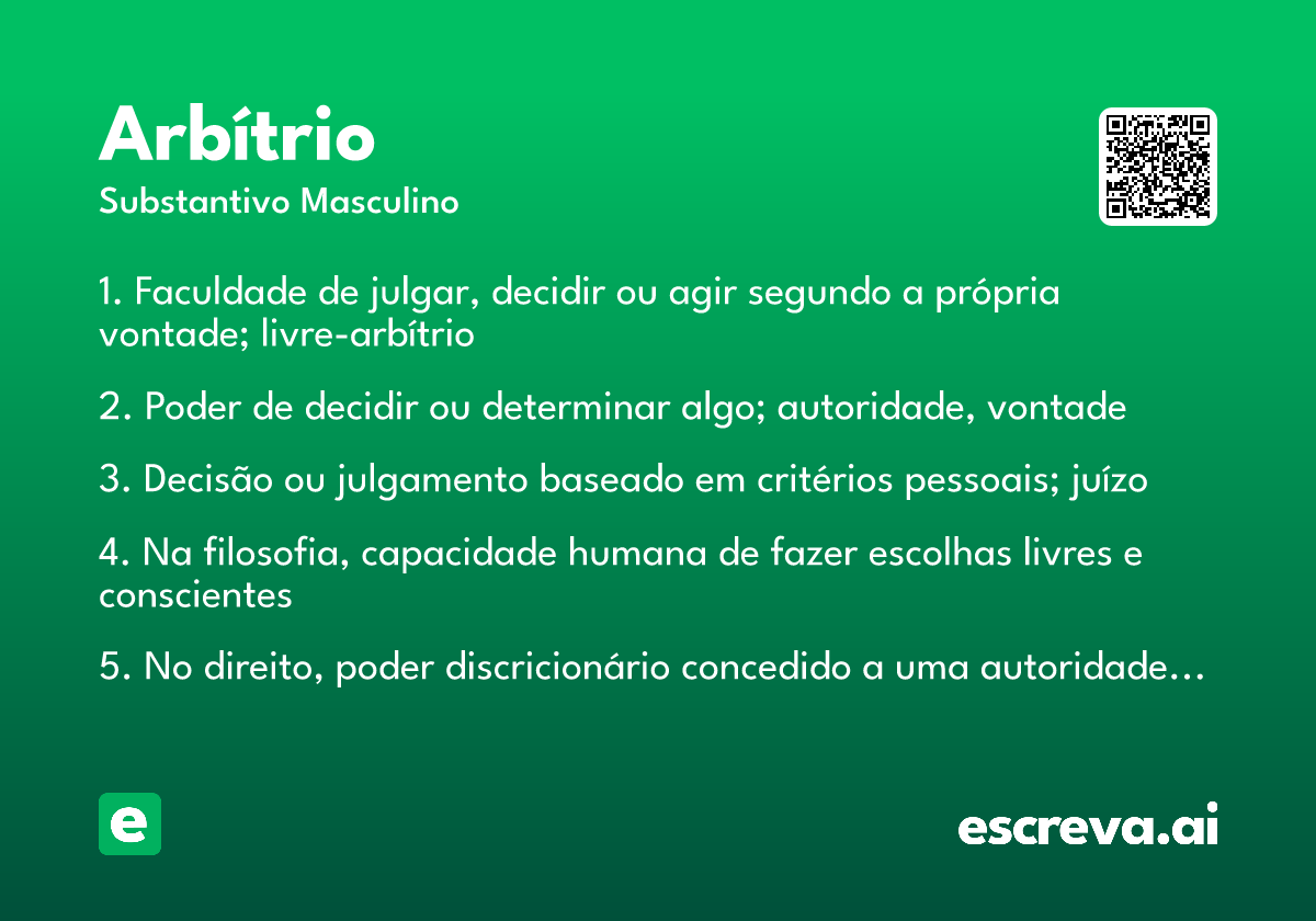 arbítrio