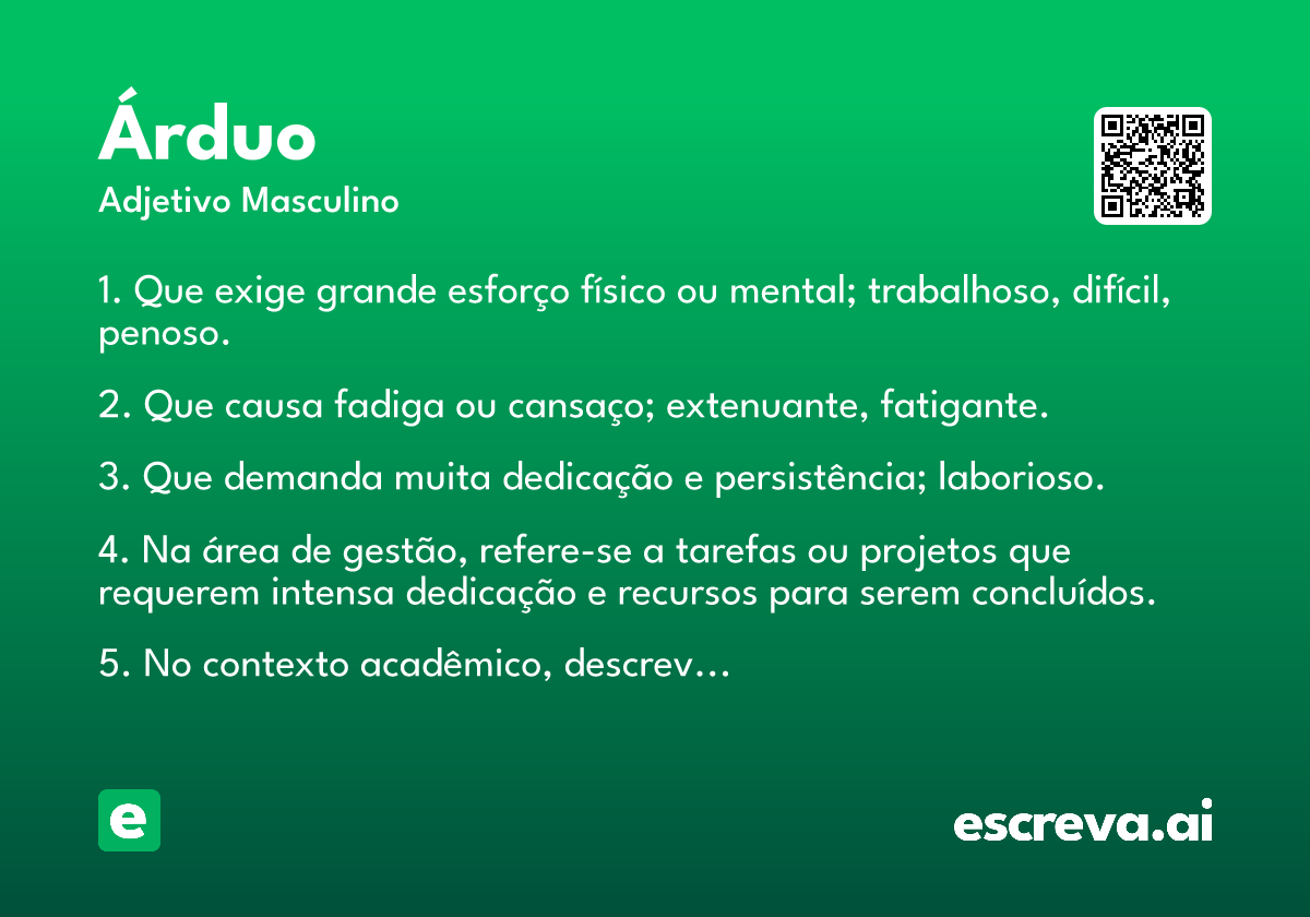 árduo