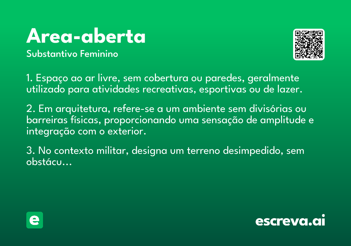 area-aberta
