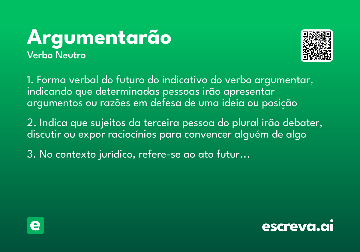 argumentarão