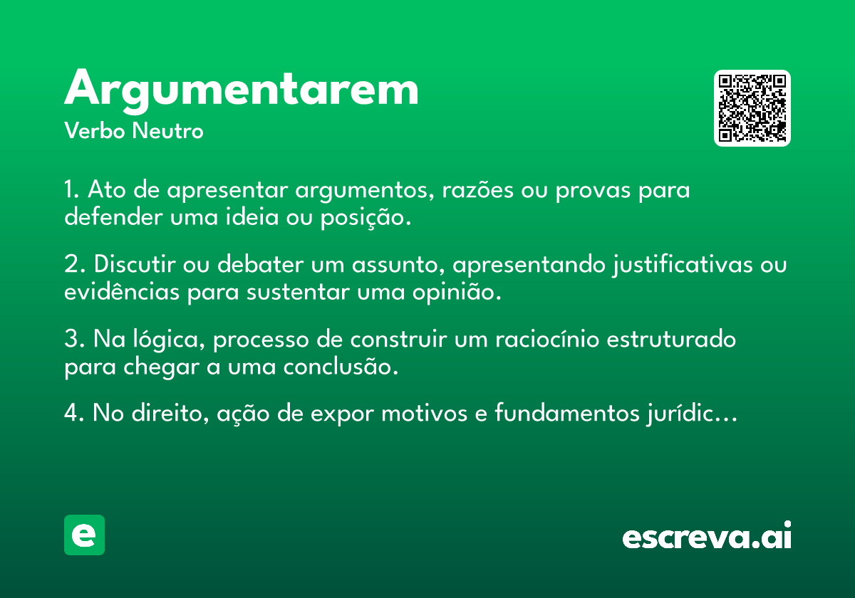 argumentarem