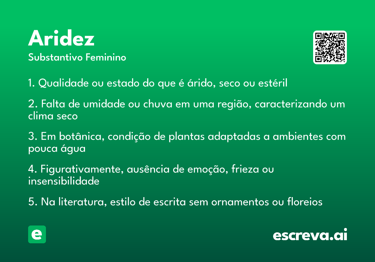 aridez