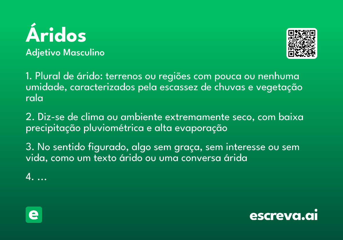 áridos