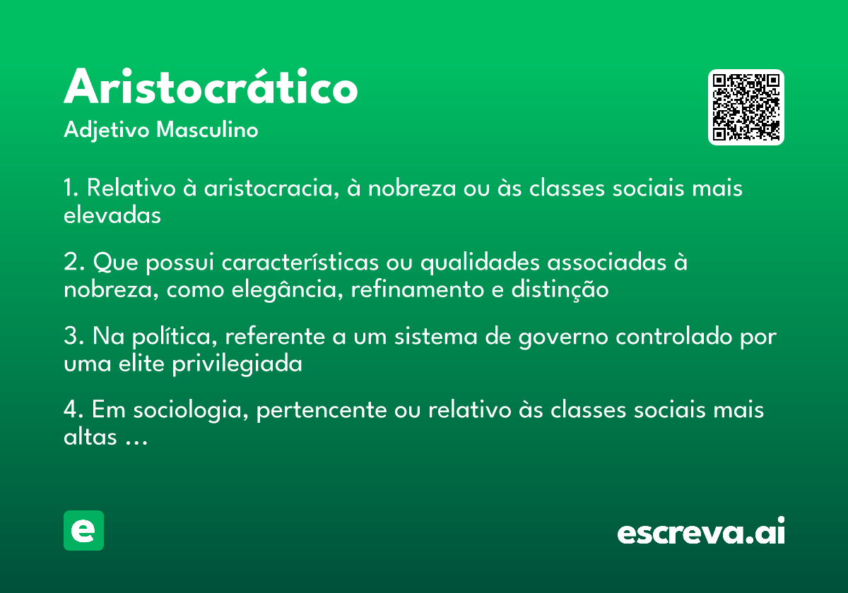 aristocrático