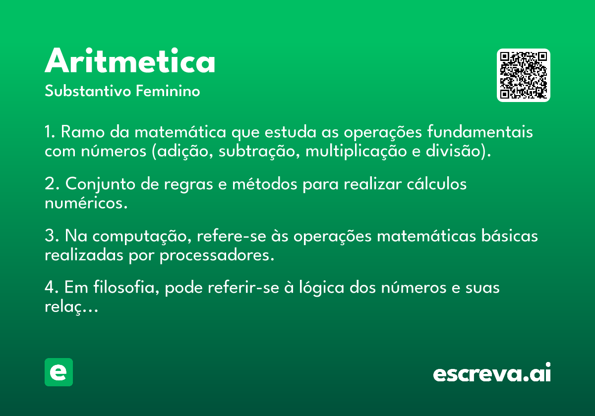 aritmetica