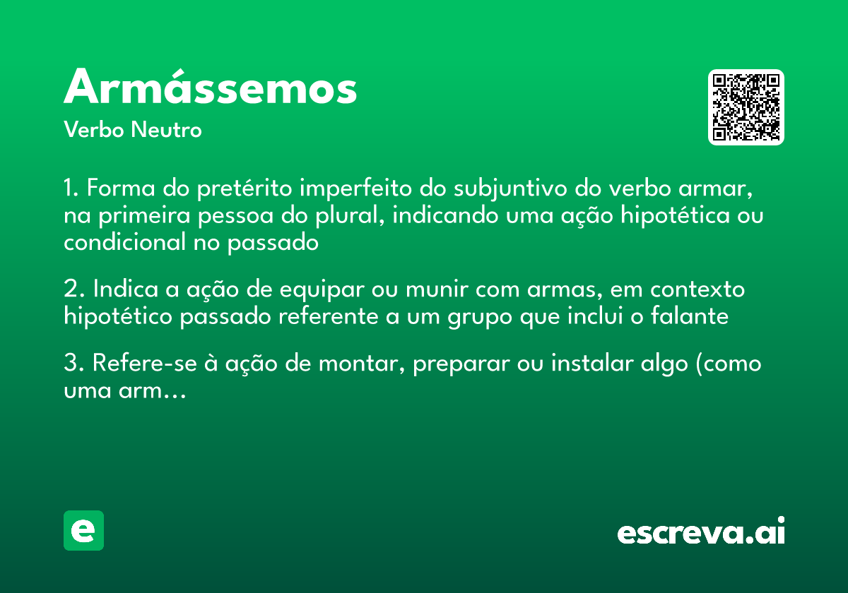 armássemos