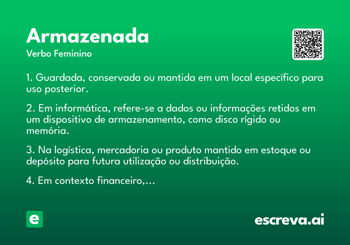 armazenada