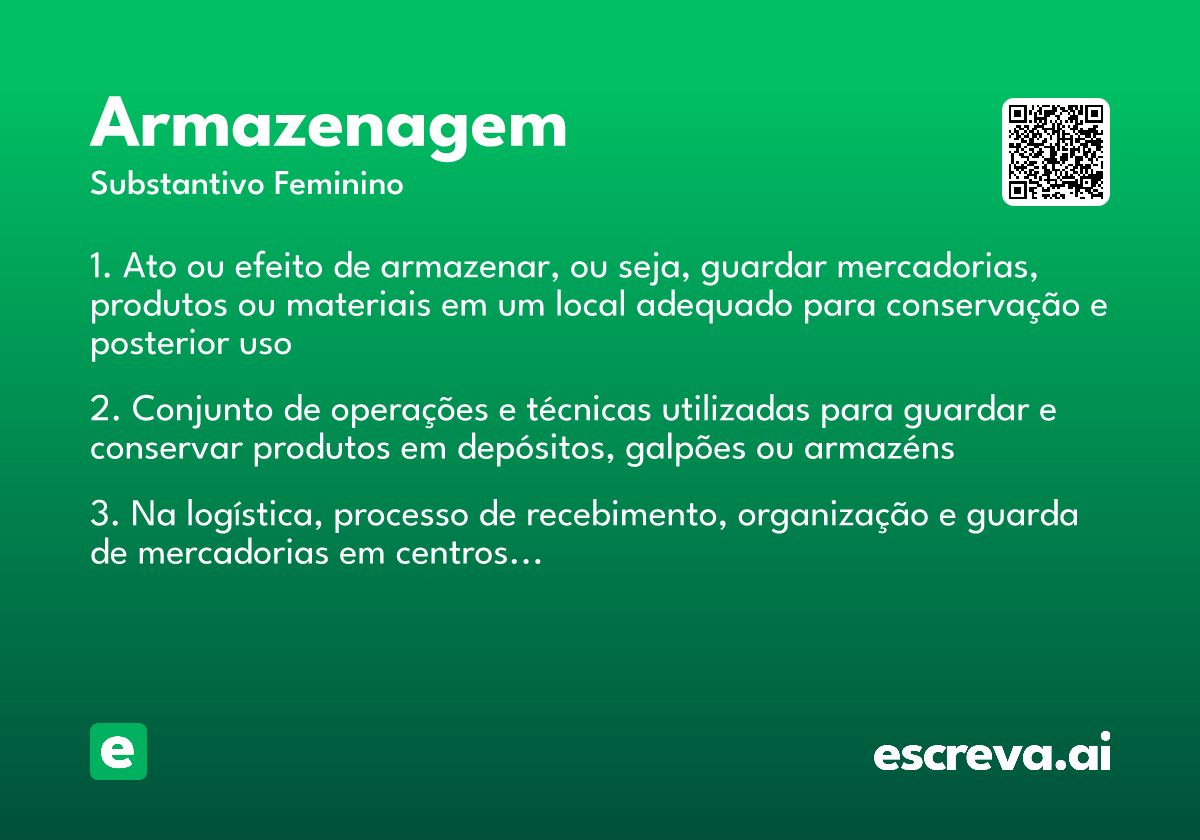 armazenagem