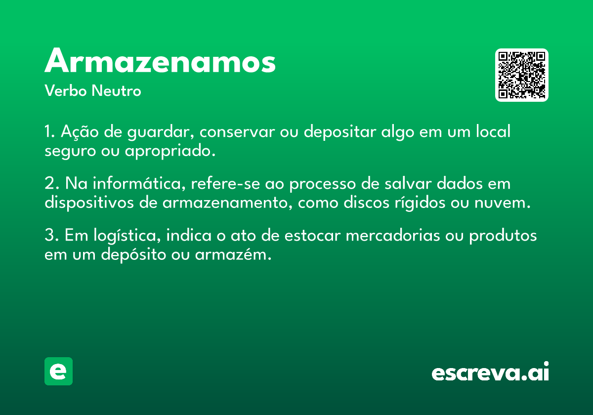 armazenamos