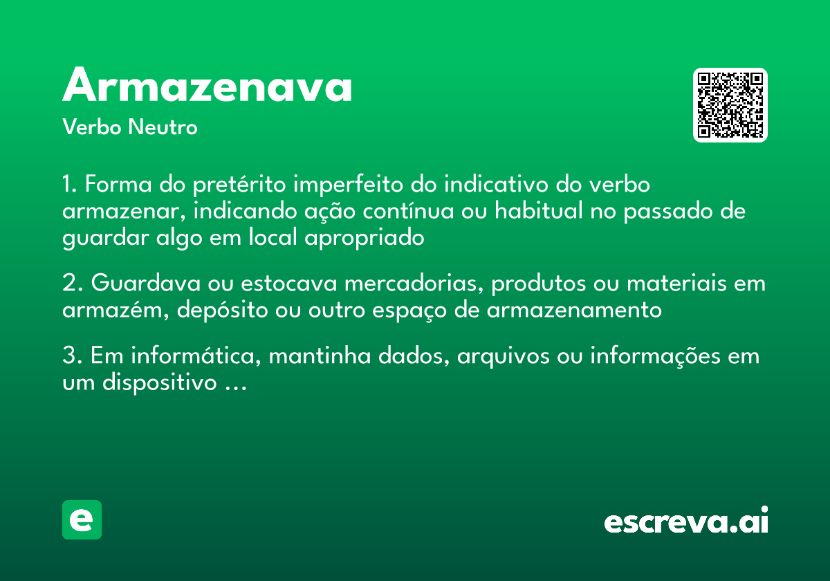 armazenava