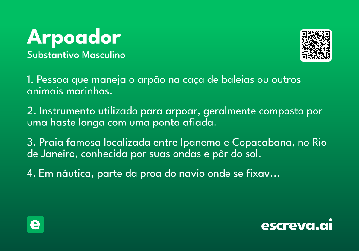 arpoador