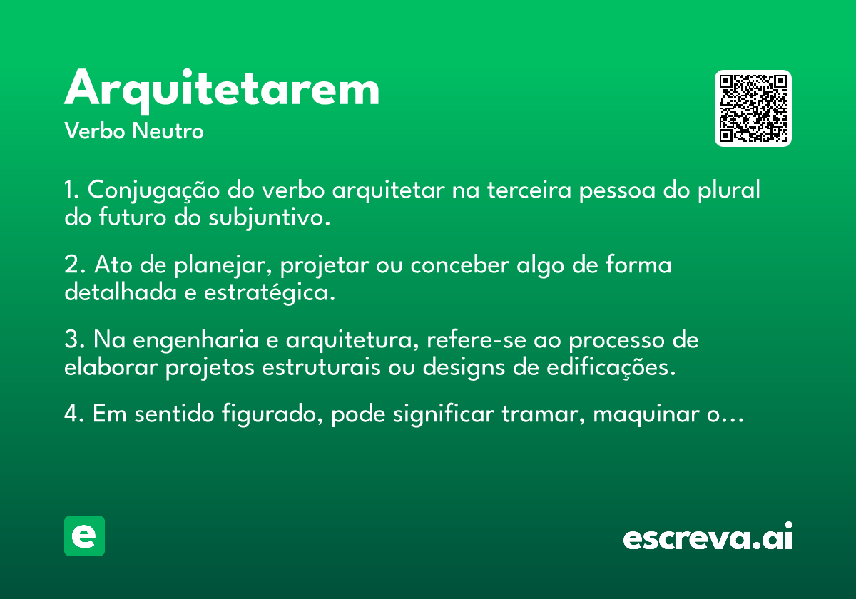 arquitetarem