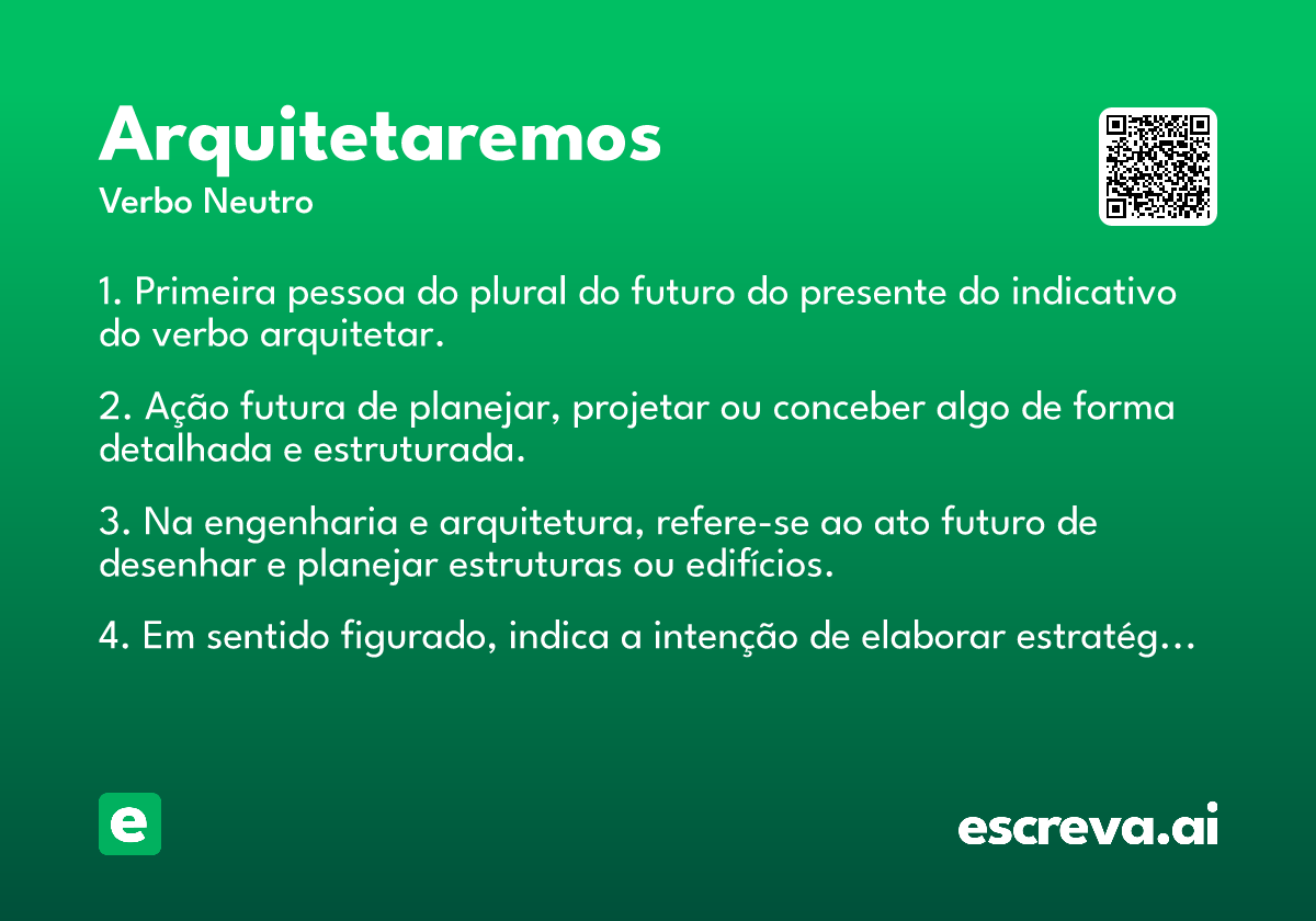 arquitetaremos