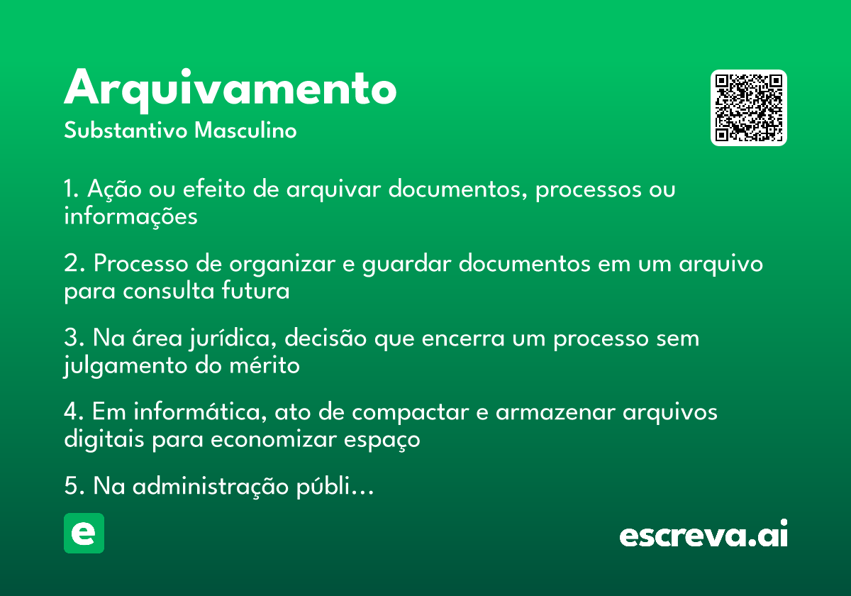 arquivamento