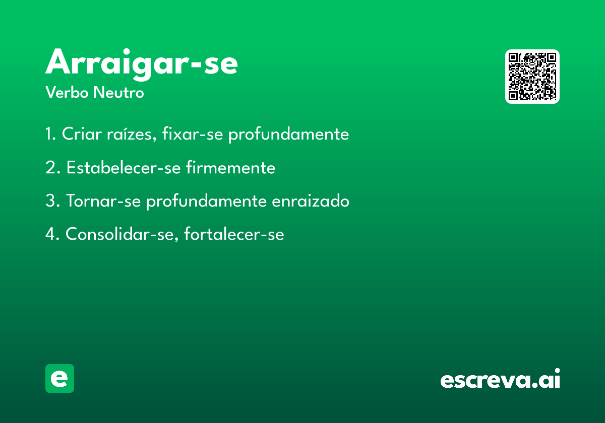 arraigar-se