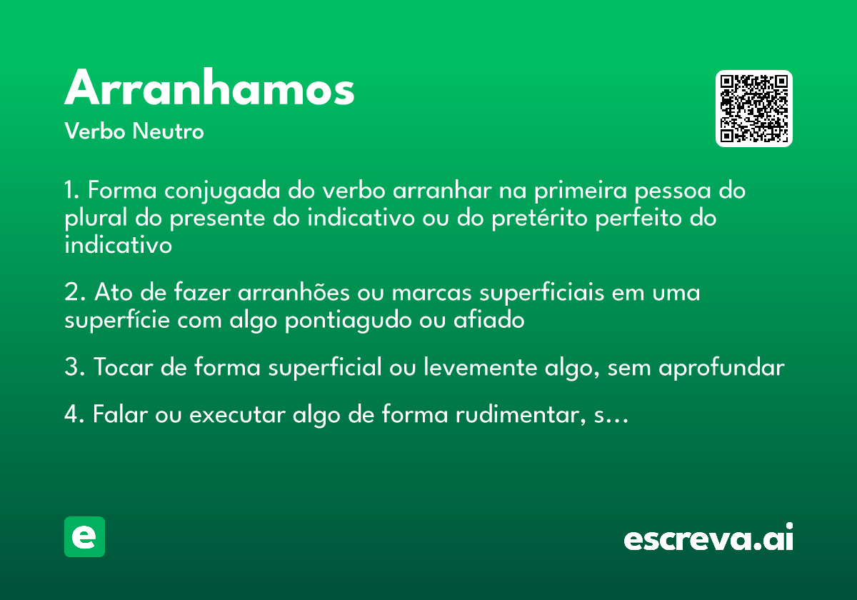 arranhamos