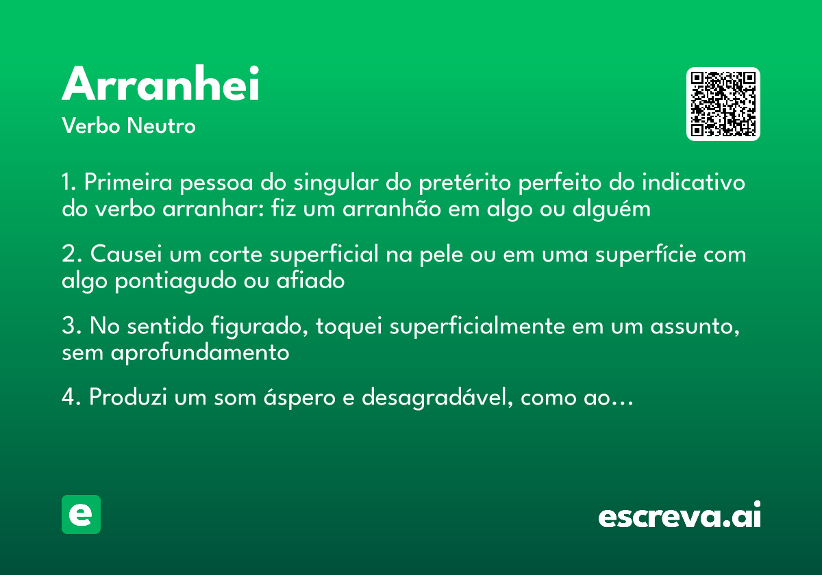 arranhei