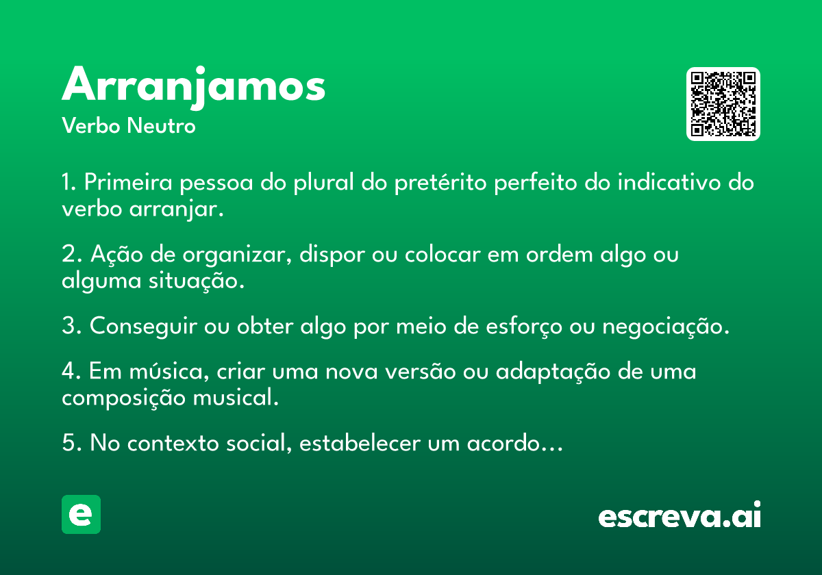 arranjamos