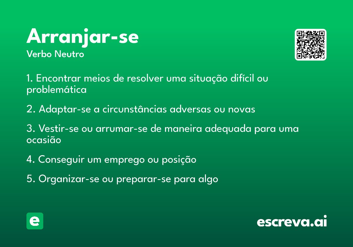 arranjar-se