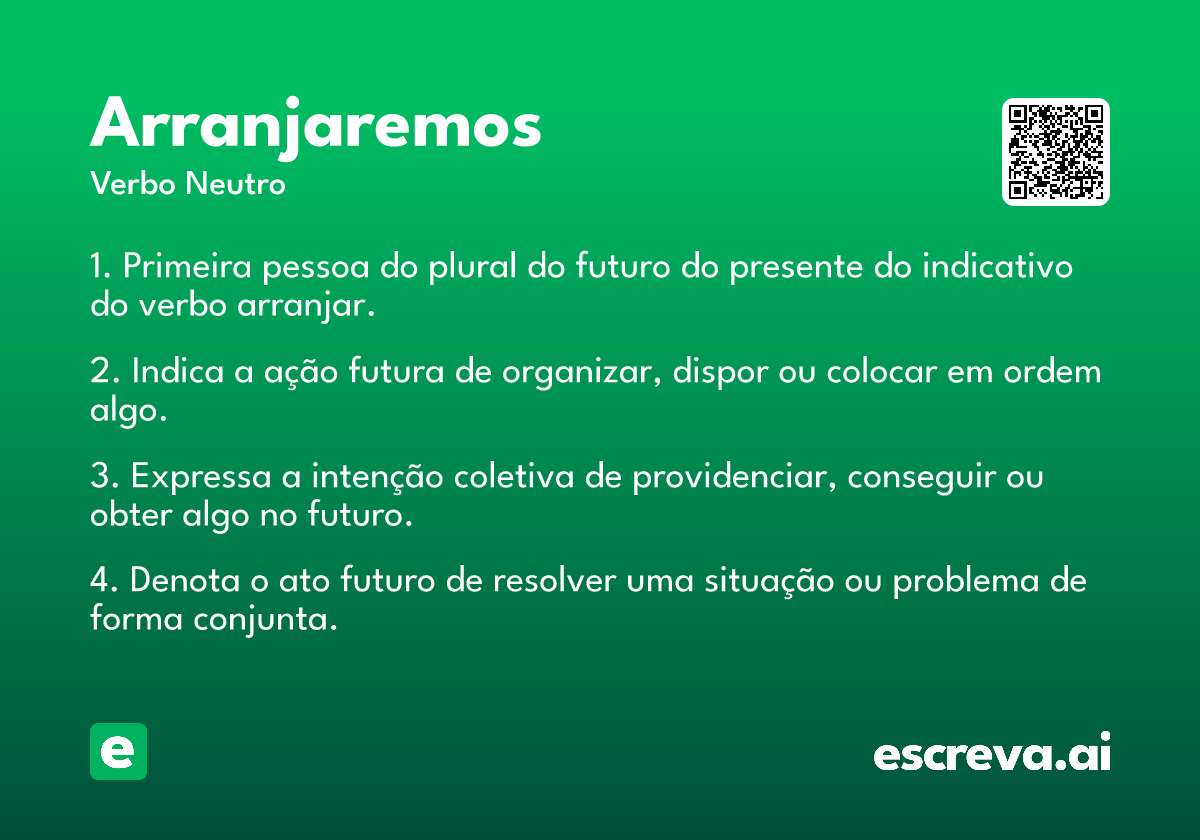 arranjaremos