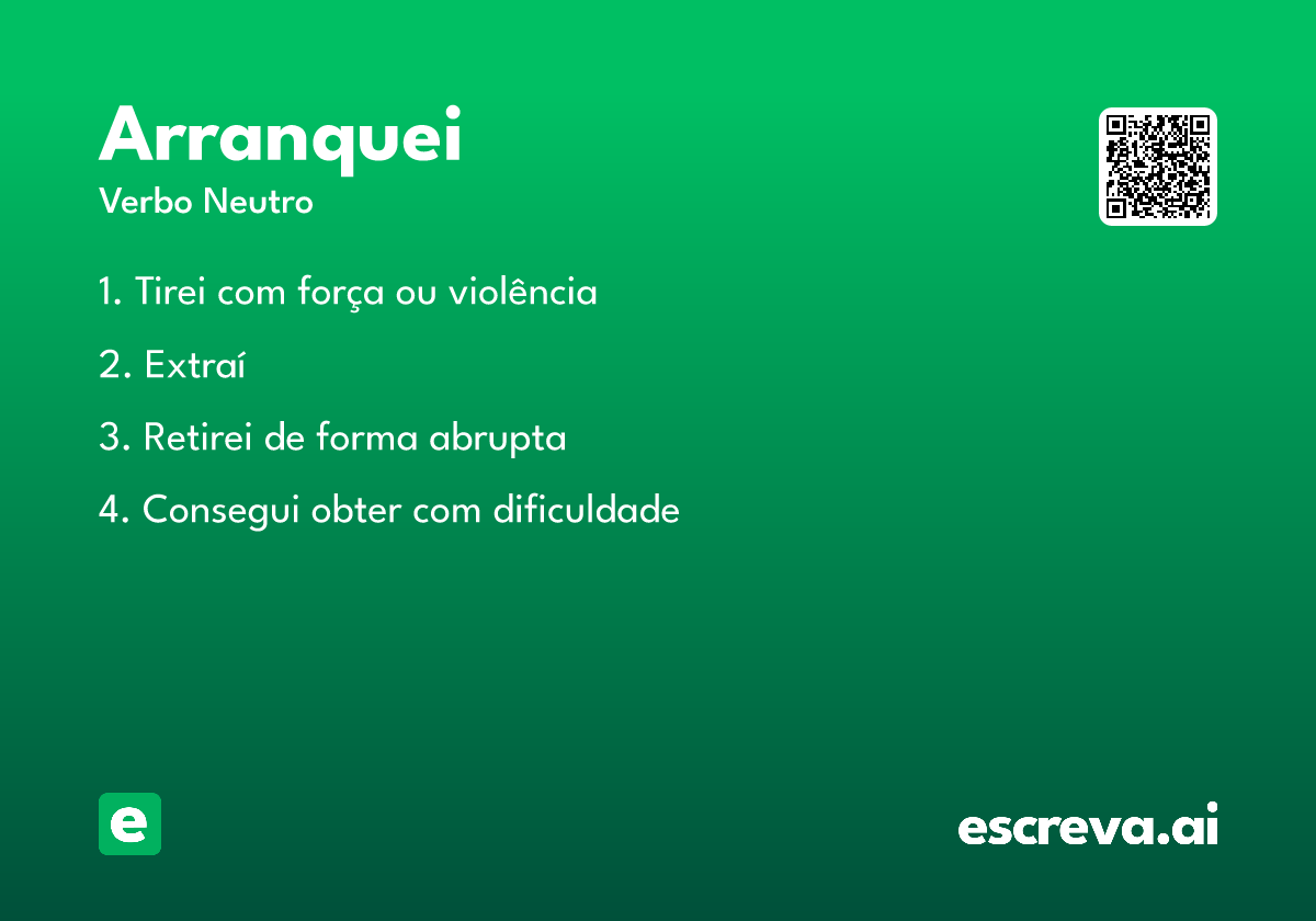 arranquei