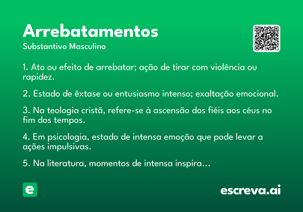 arrebatamentos