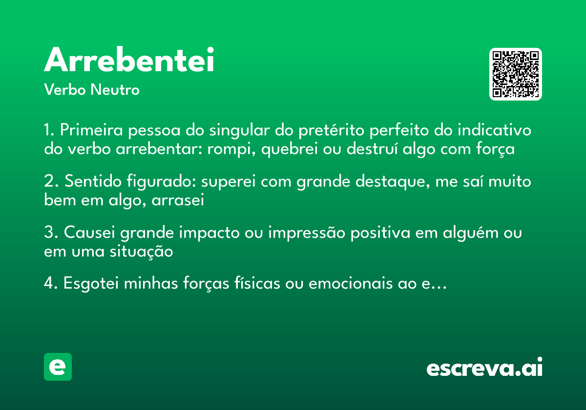 arrebentei