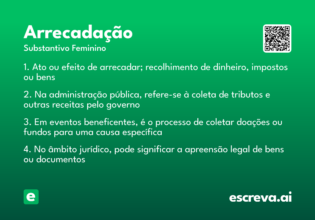 arrecadação