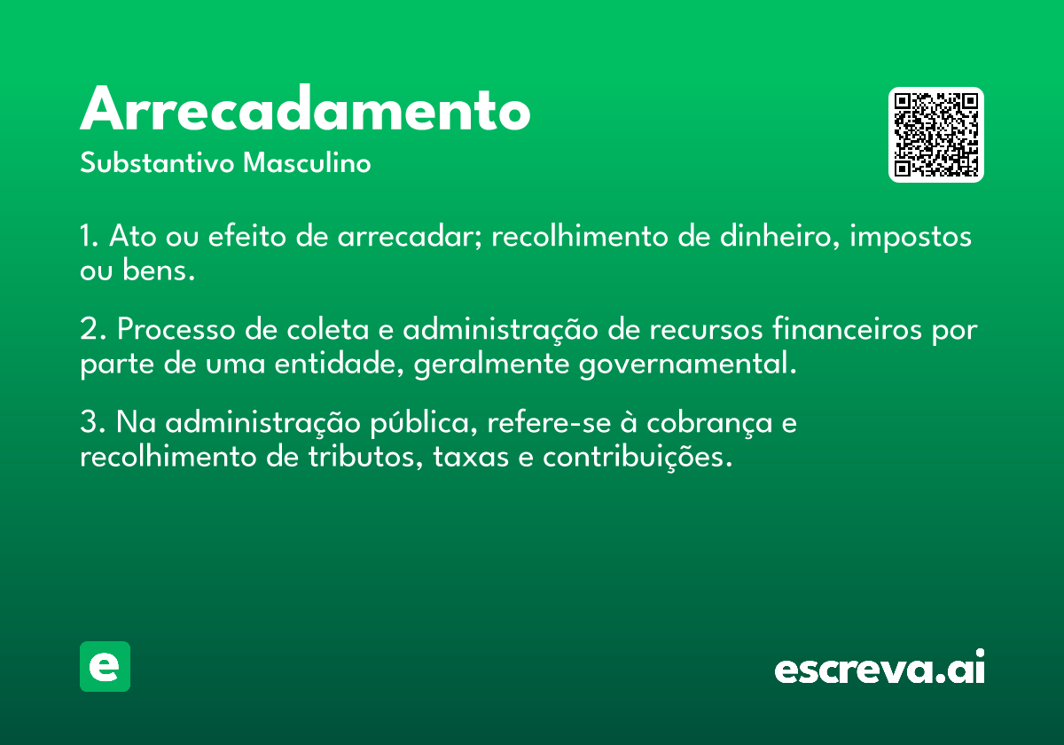 arrecadamento