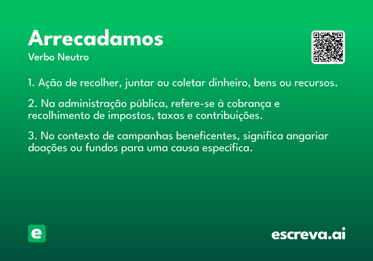 arrecadamos