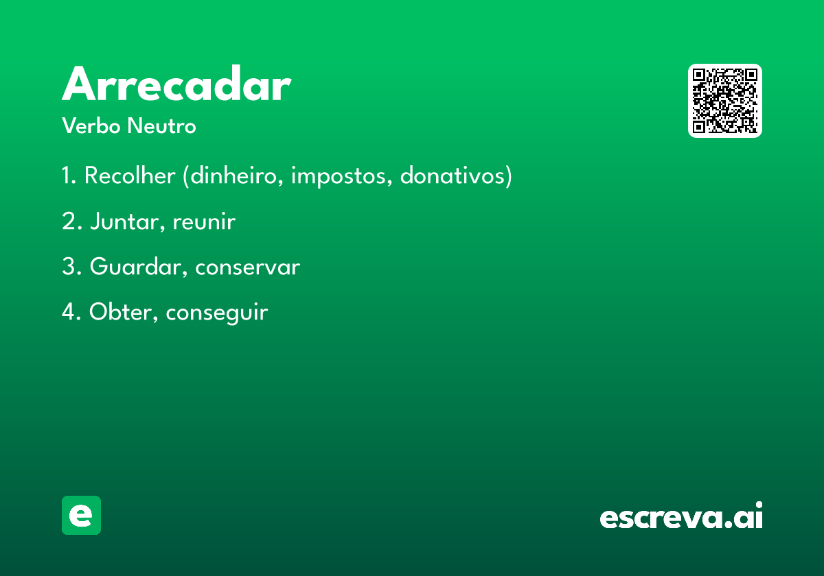 arrecadar