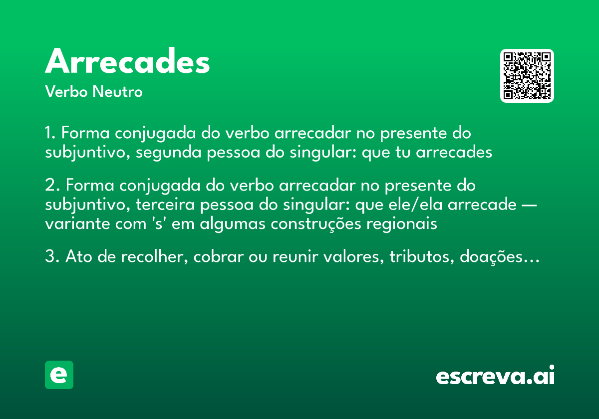 arrecades