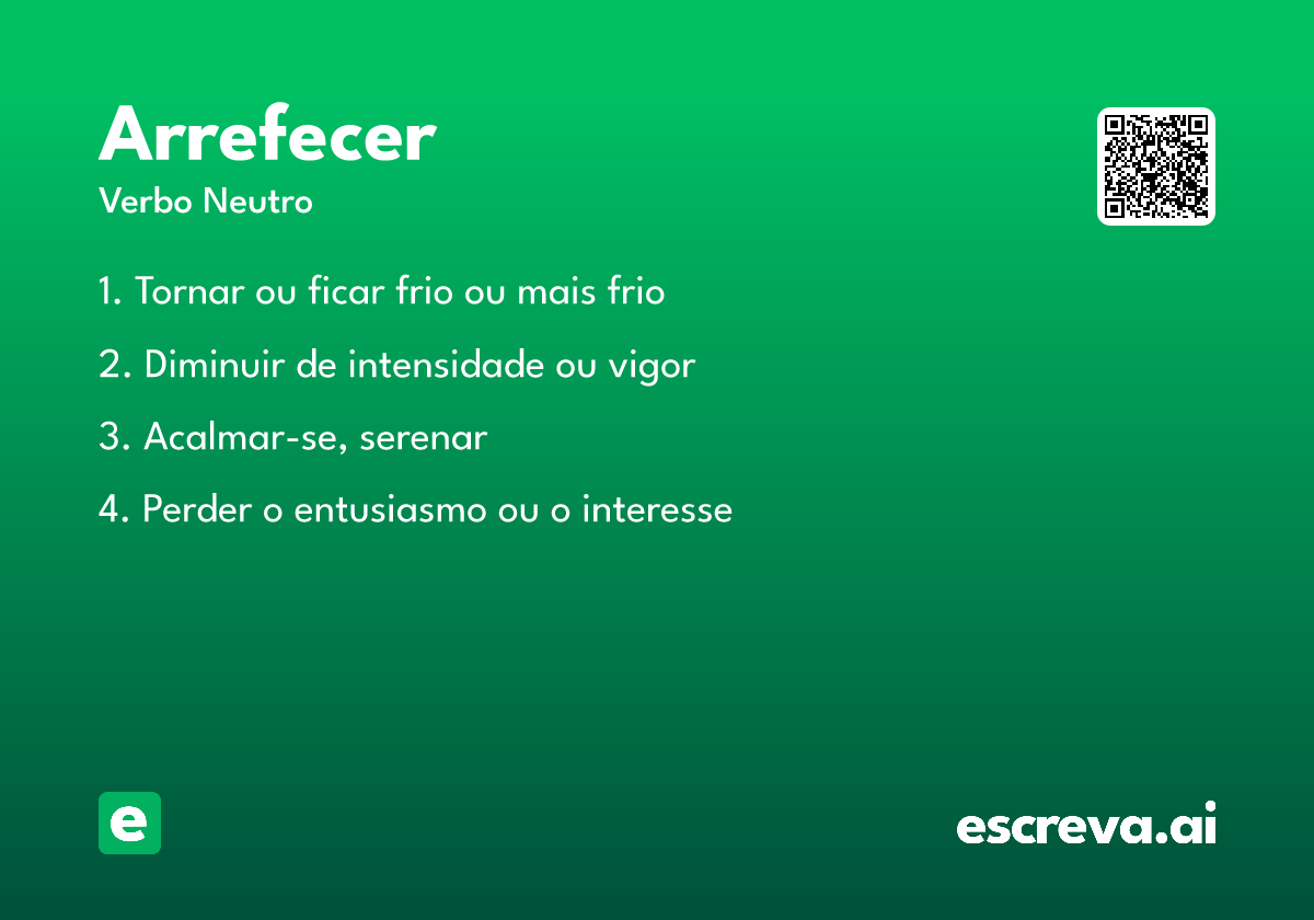 arrefecer