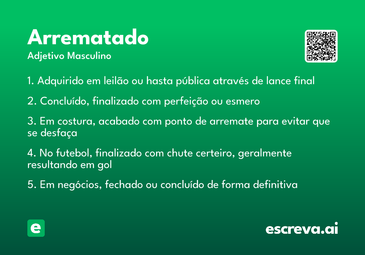 arrematado