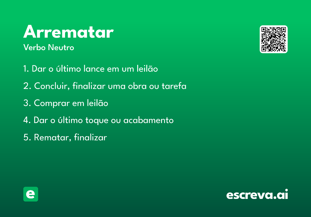 arrematar