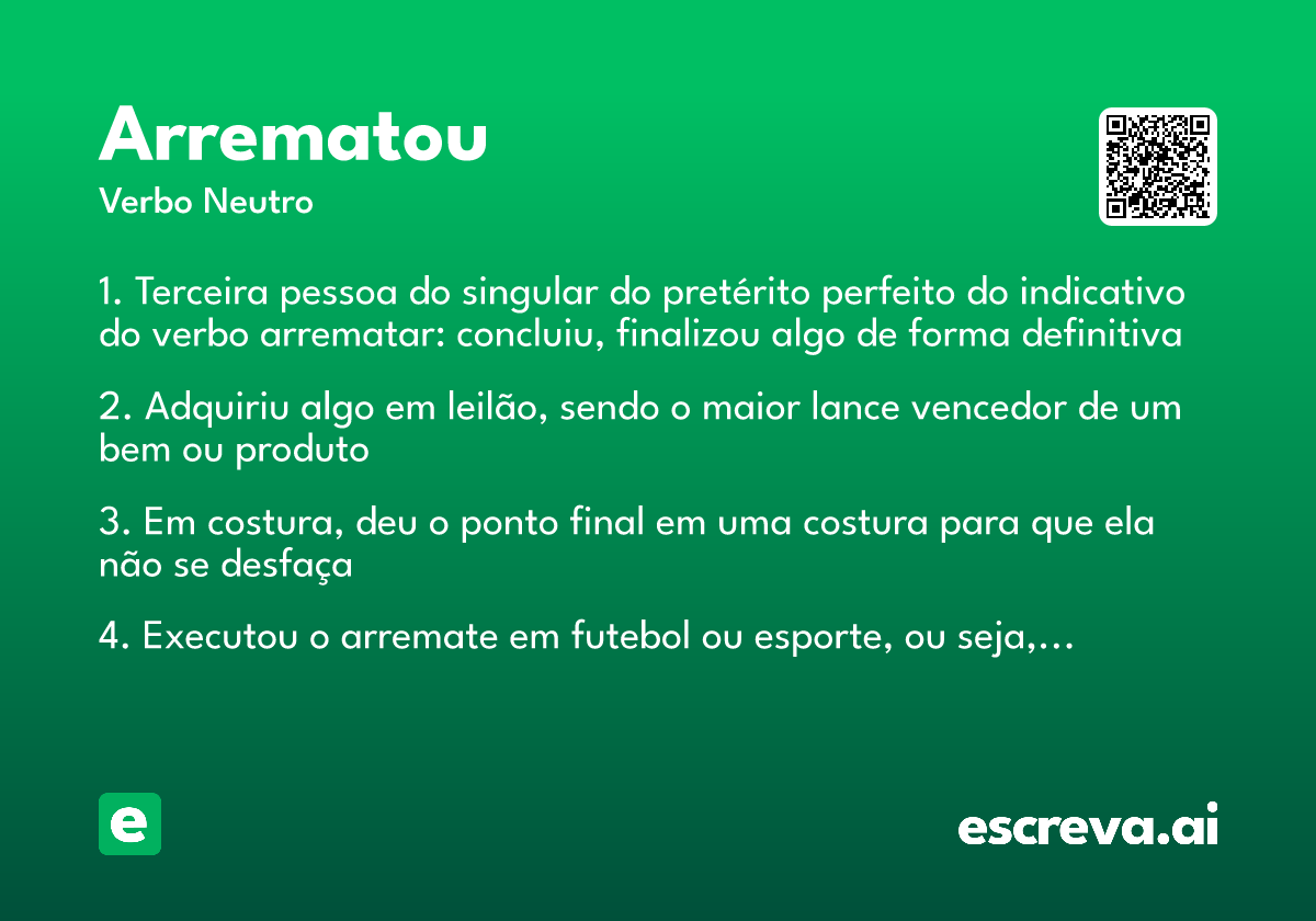 arrematou