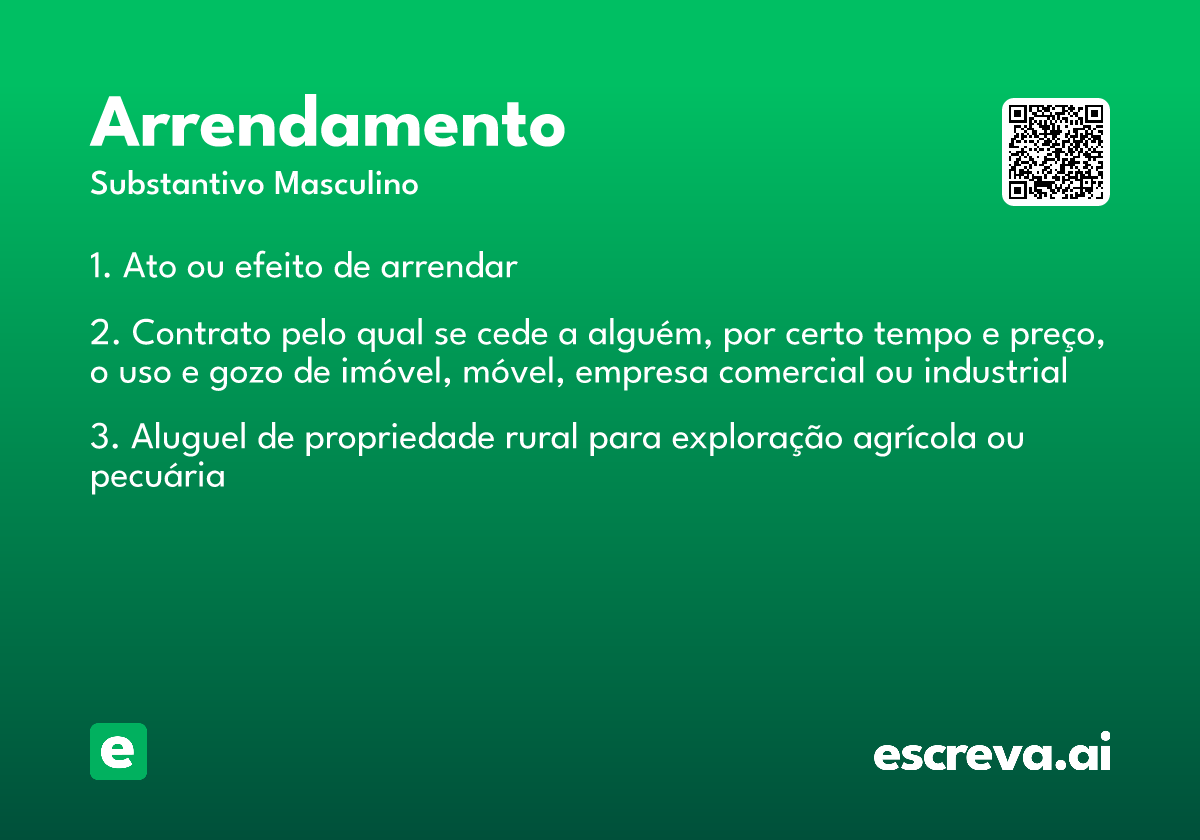 arrendamento