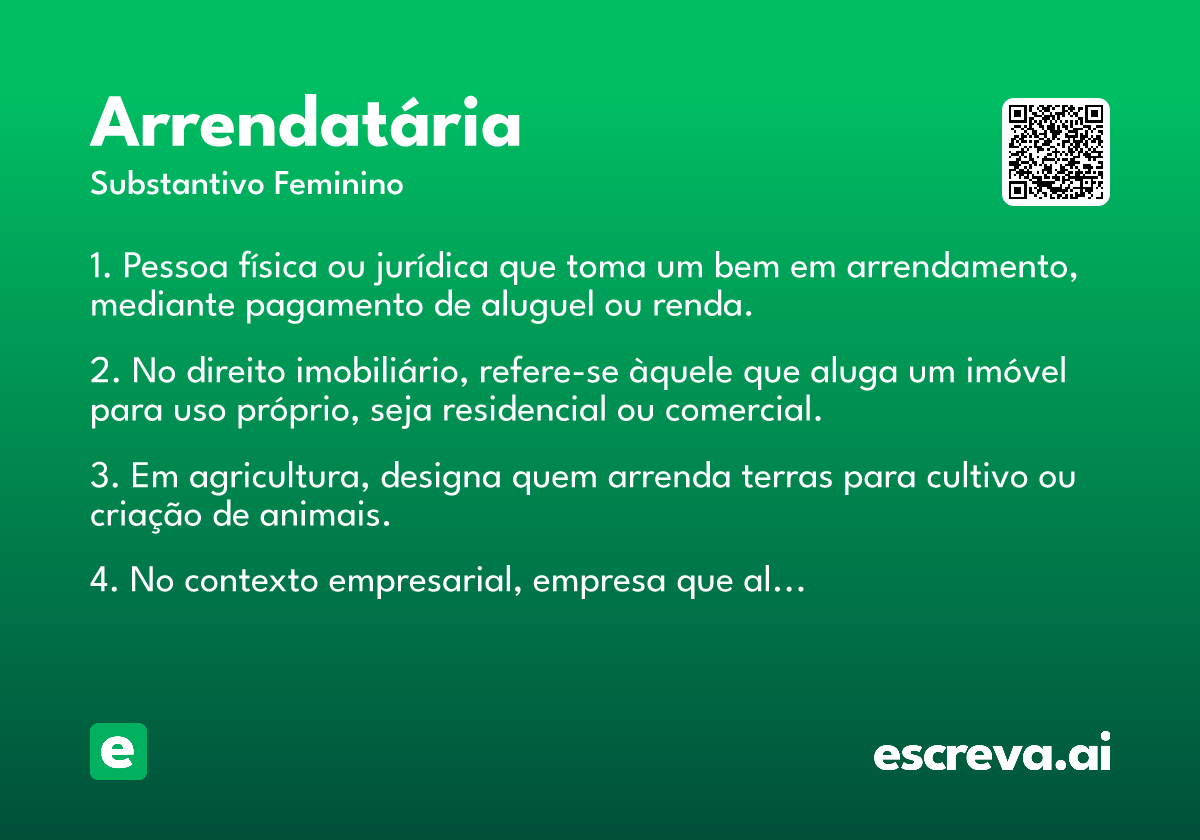arrendatária
