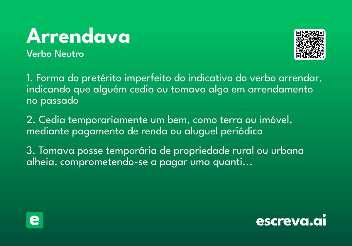 arrendava