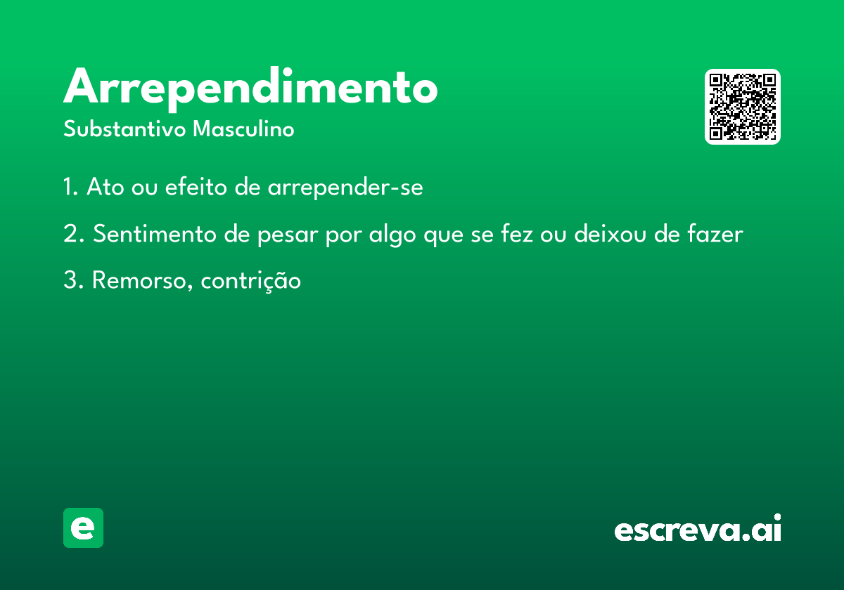 arrependimento
