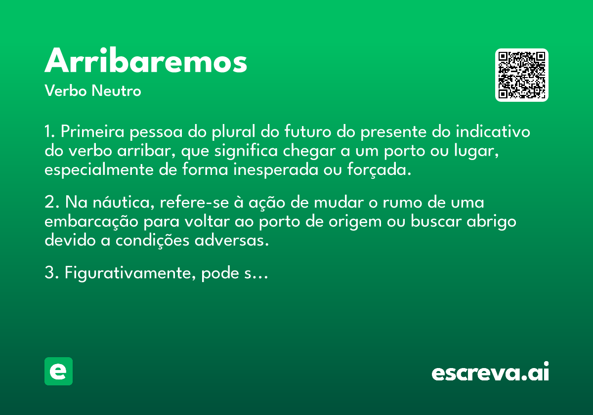 arribaremos