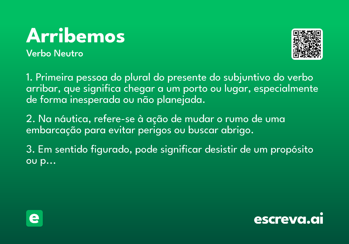 arribemos